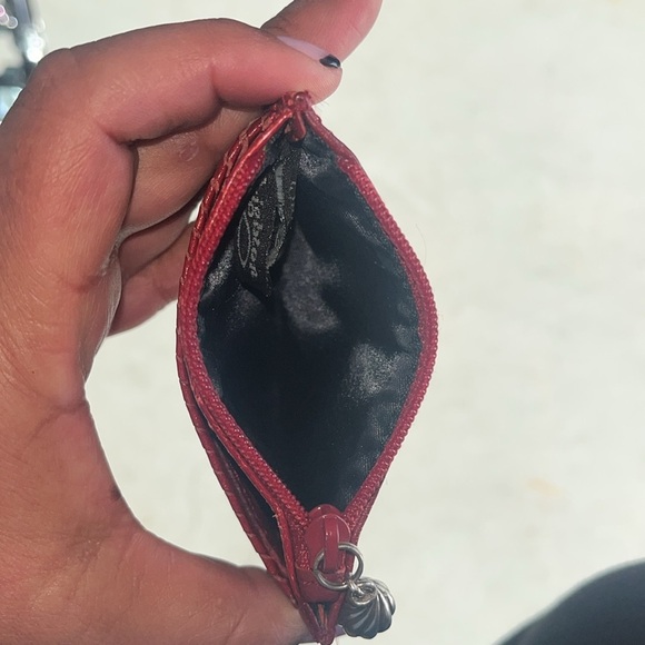 Brighton Red Croc-Embossed Key & Card Holder - Picture 4 of 5